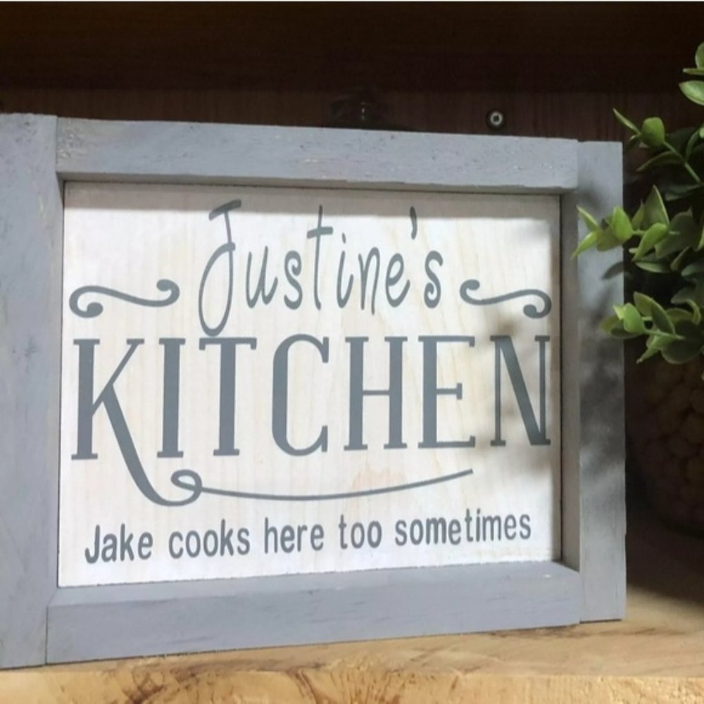 Hand Crafted | Name Humourous Kitchen Sign - Picture 2 of 2